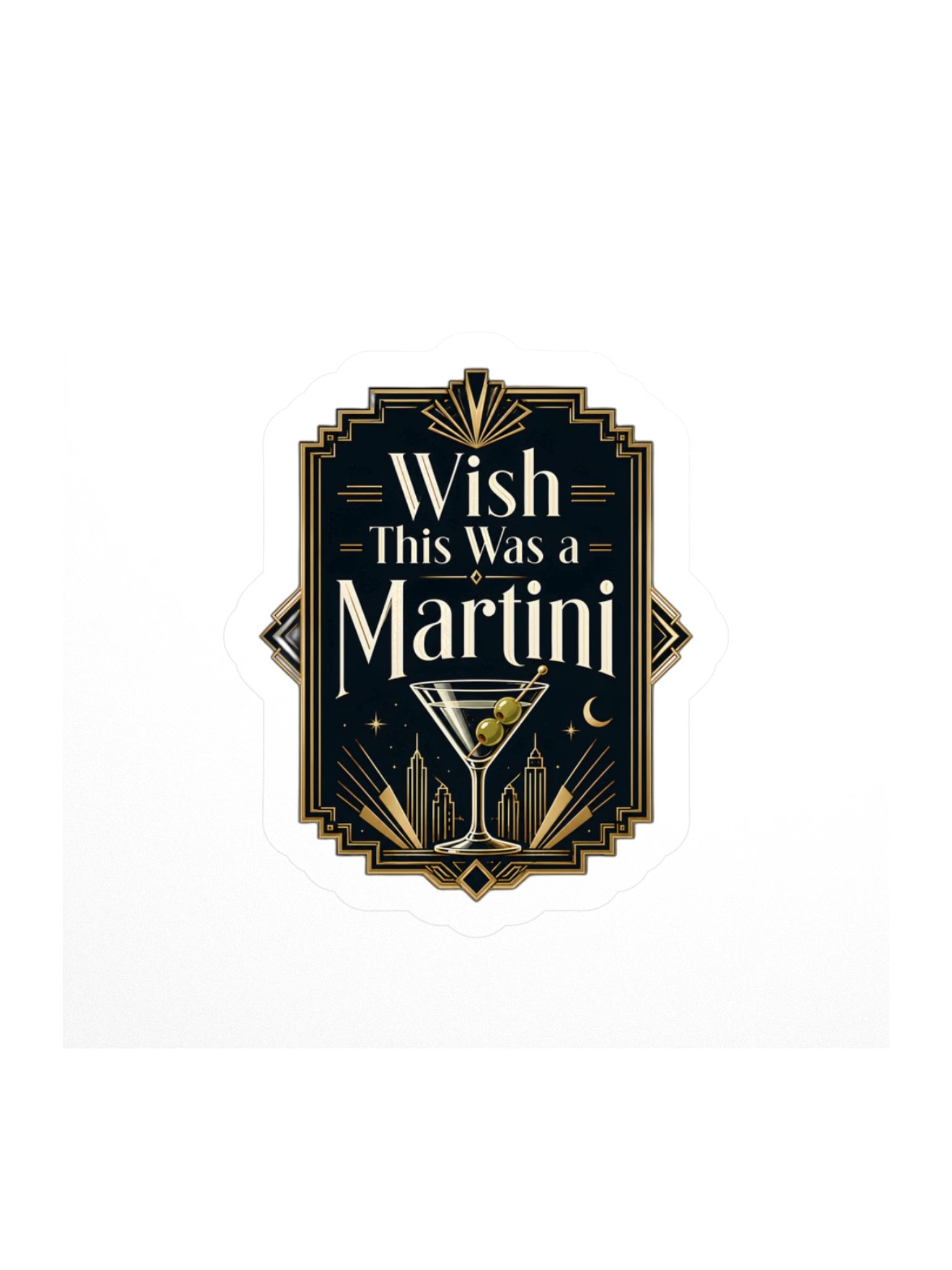 Wish This Was A Martini Sticker product image (1)