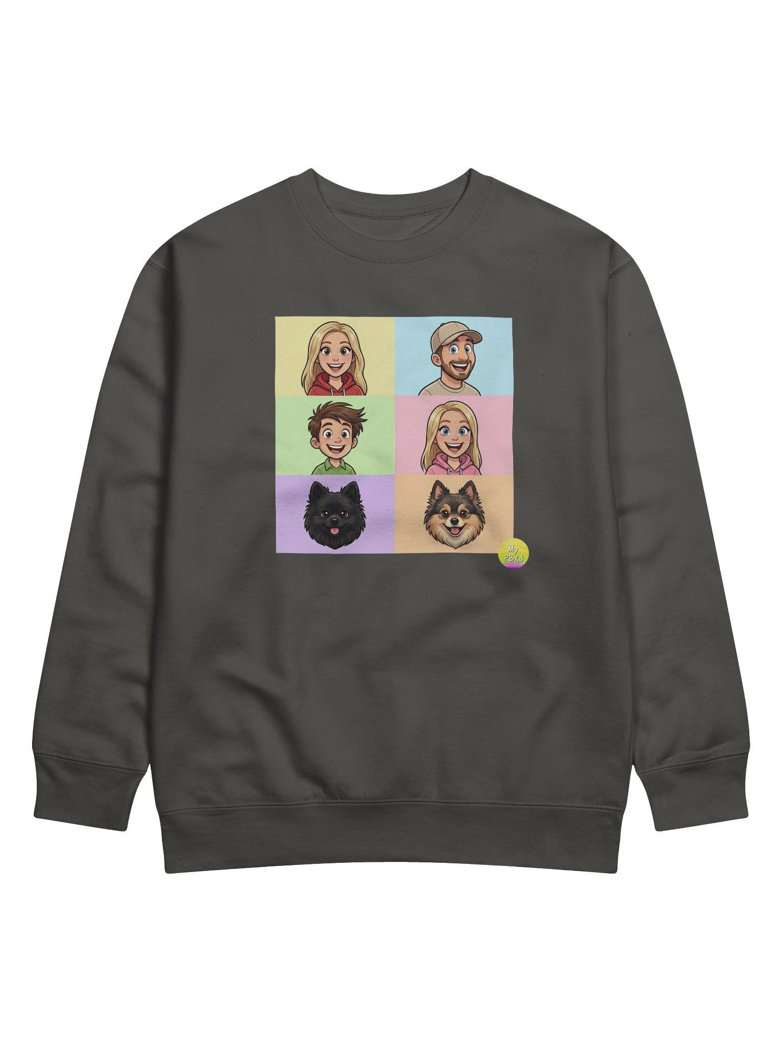 Squares My PB & J Adult Sweatshirt product image (99)