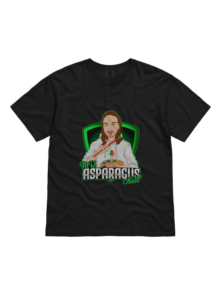 Mr. Asparagus Artistic Splatter Comfort Logo T-Shirt product image (31)