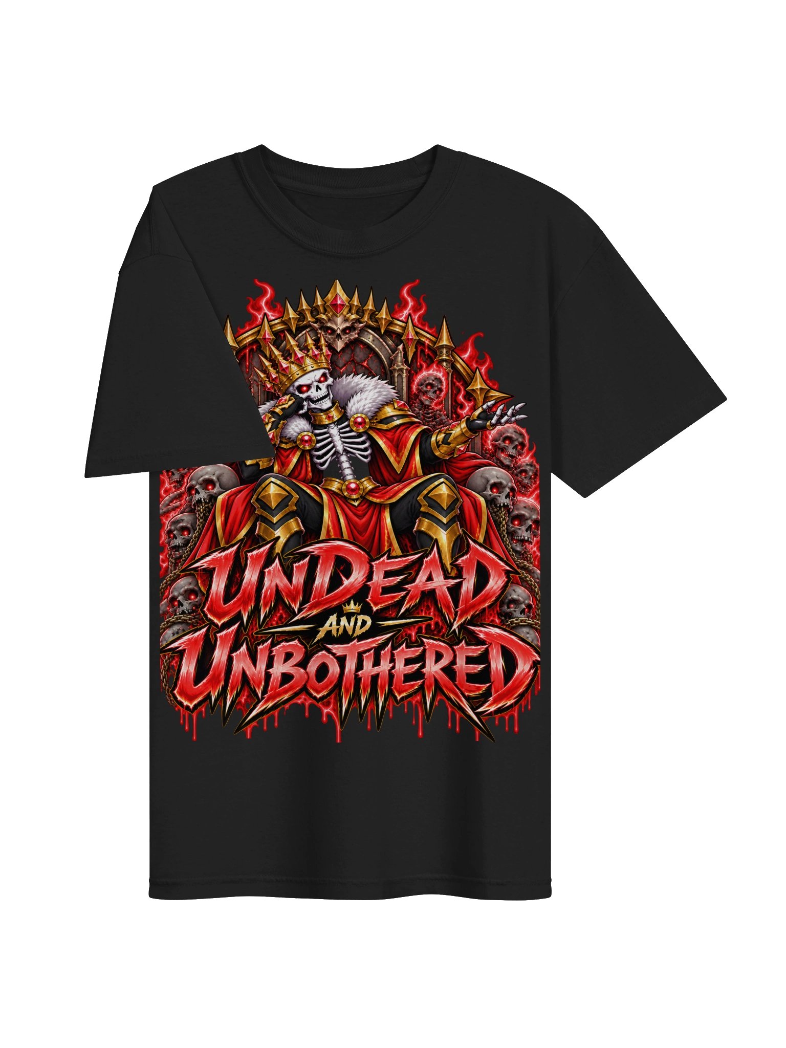 Undead and Unbothered Tee (Red) product image (3)