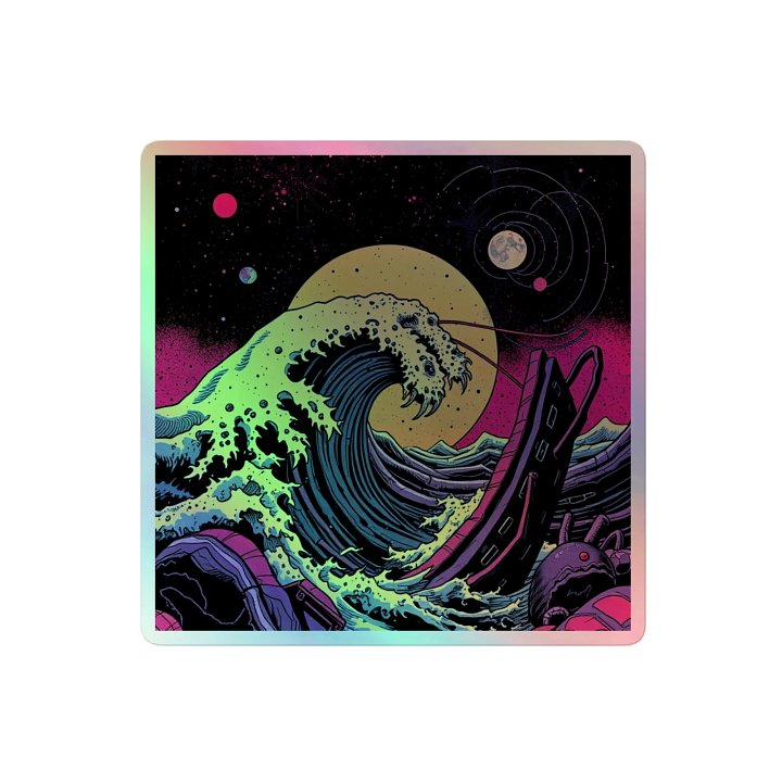 Tidemaw Creature Holographic Sticker- 3x3 product image (2)