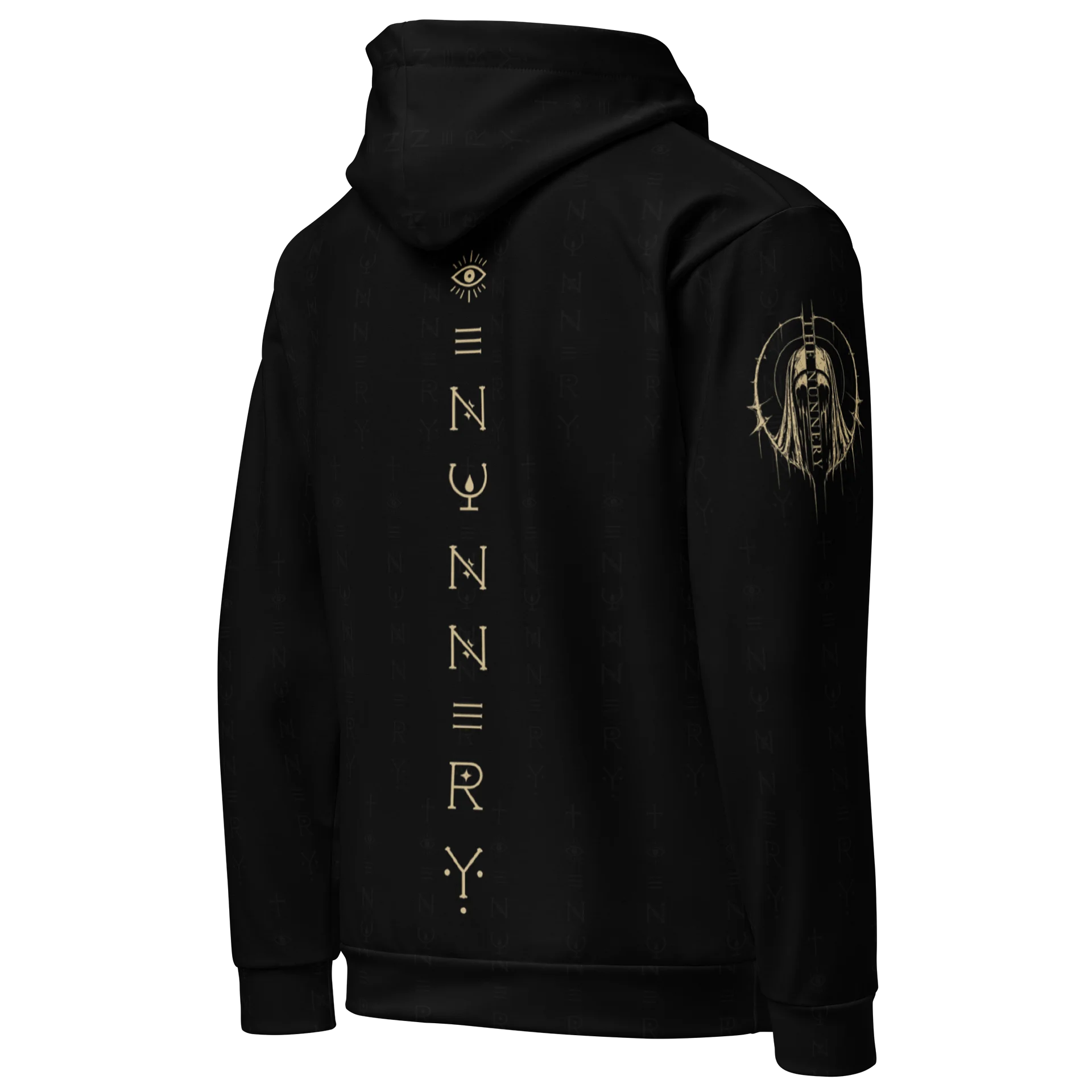 Special Edition - The Nunnery Singular Rune Obsidian Full Print Hoodie product image (5)