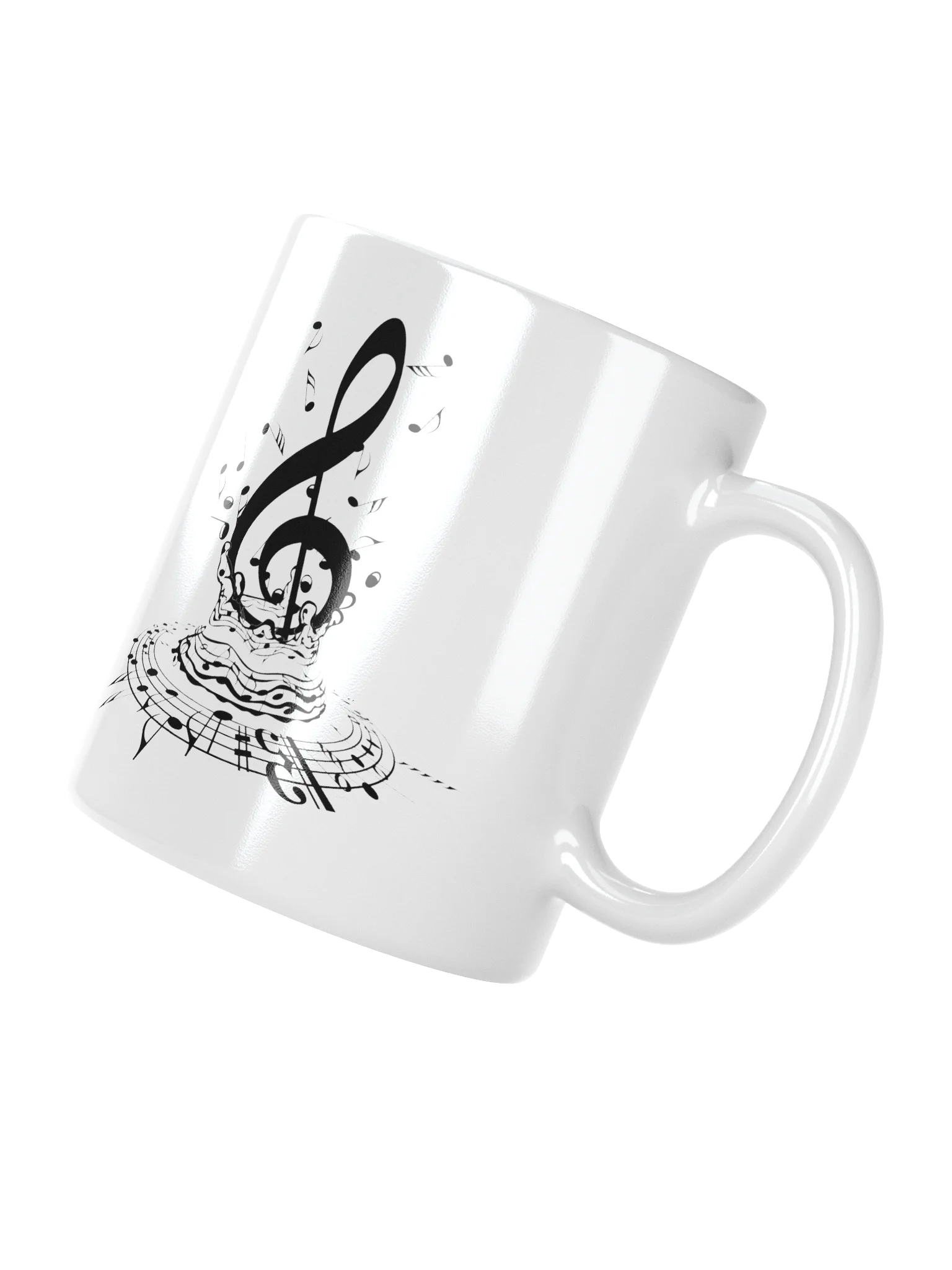 Music Splash White Glossy Mug product image (3)