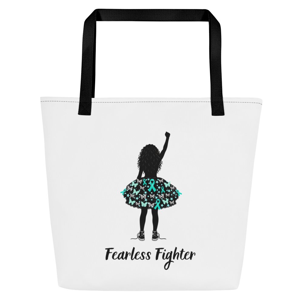 Ovarian Cancer - Fearless Fighter Tote Bag product image (3)