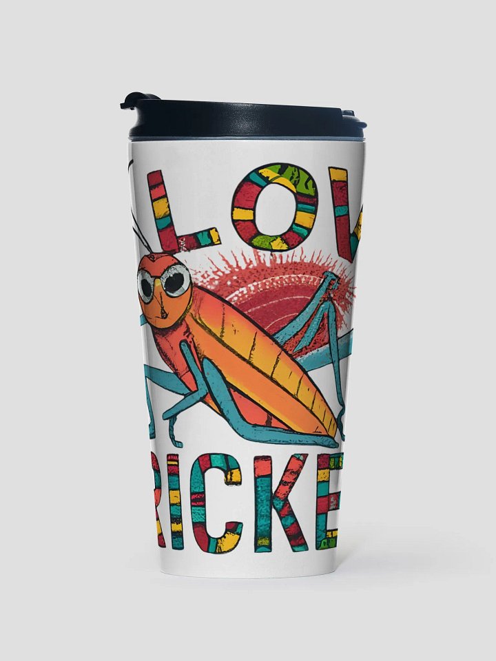 Stylish I Love Cricket Travel Mug for Sports Enthusiasts product image (1)