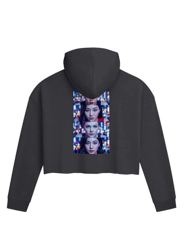 Past Mirea Stacked Stare Cropped Hoodie product image (9)