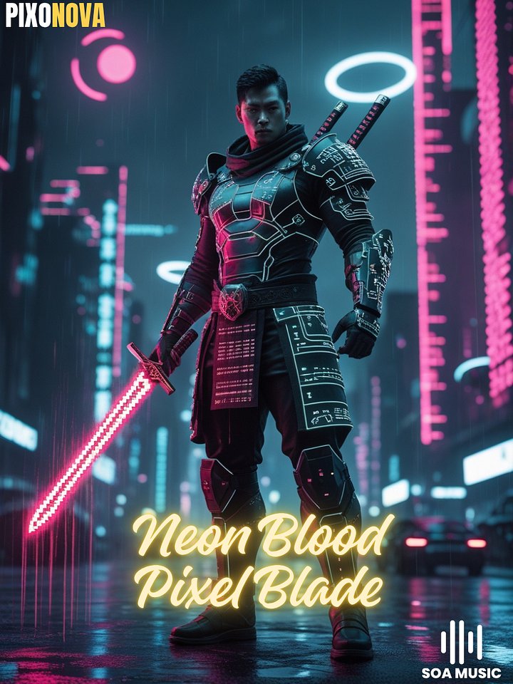 Neon Blood Pixel Blade product image (1)