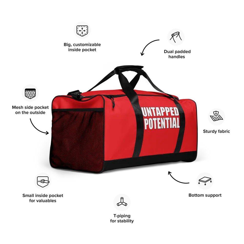 Untapped Potential Red Duffle Bag product image (10)