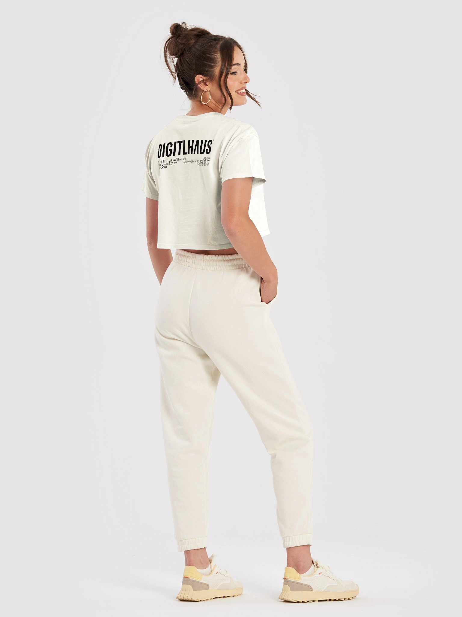 DigitlHaus Agency Women's Crop - Cream product image (4)