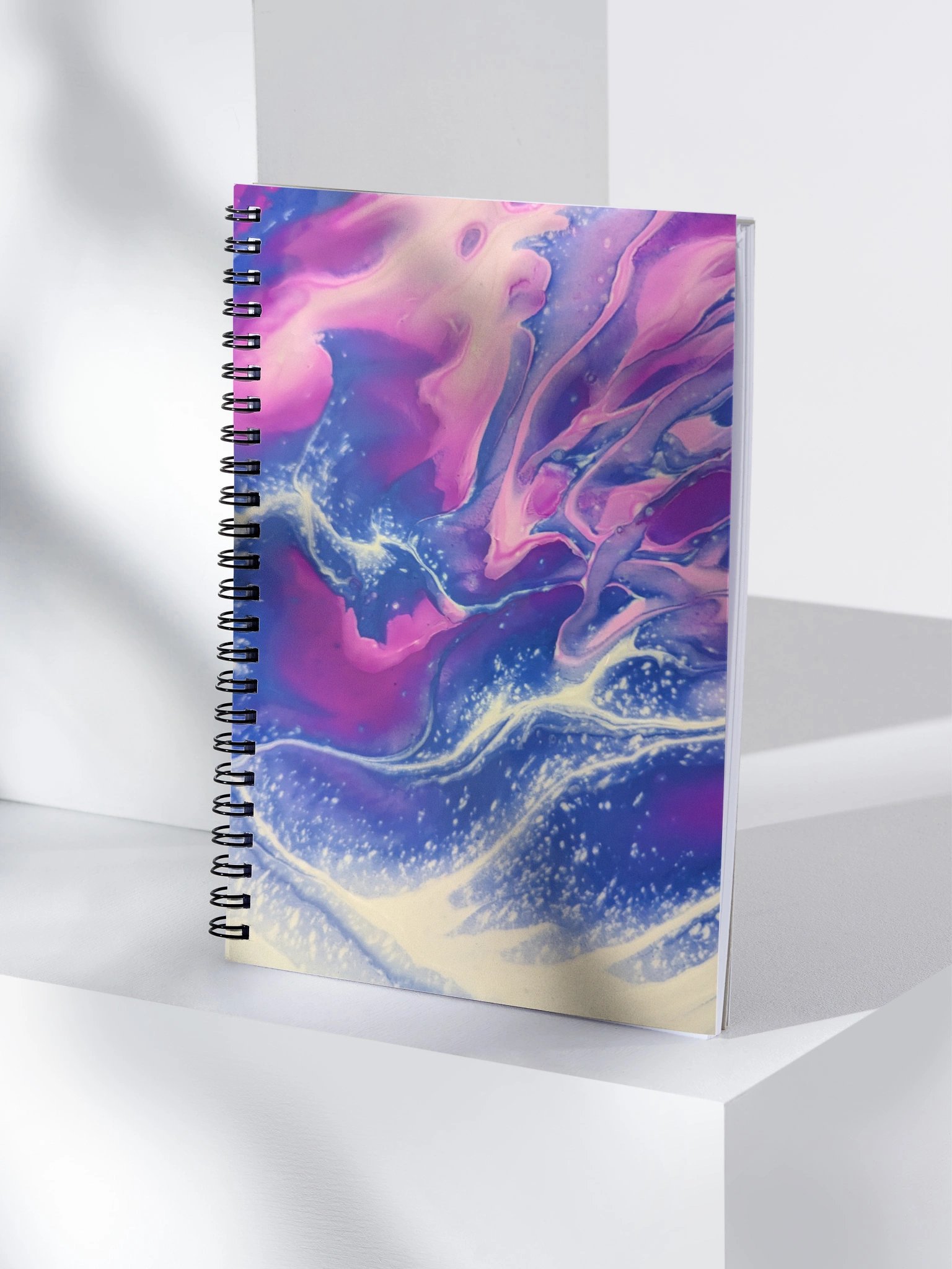 Stars Birth Pink Fire Spiral notebook product image (4)