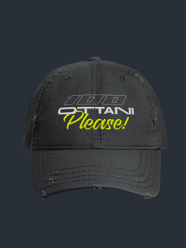 100 Ottani Please!™ Racing Streetwear Distressed Dad Hat | Endurance Survivor Edition product image (1)