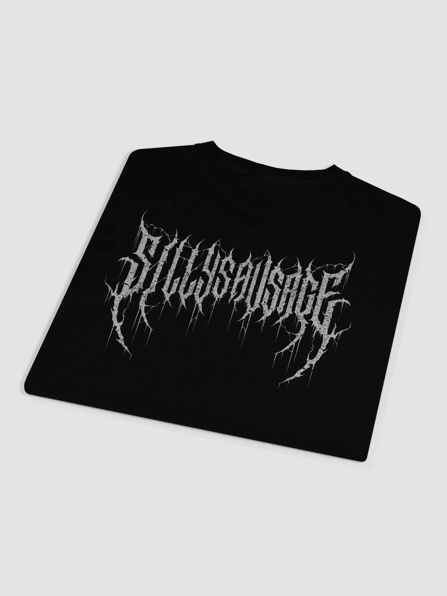 Sillysau5age Deathmetal Longsleeve T-Shirt (White) product image (3)