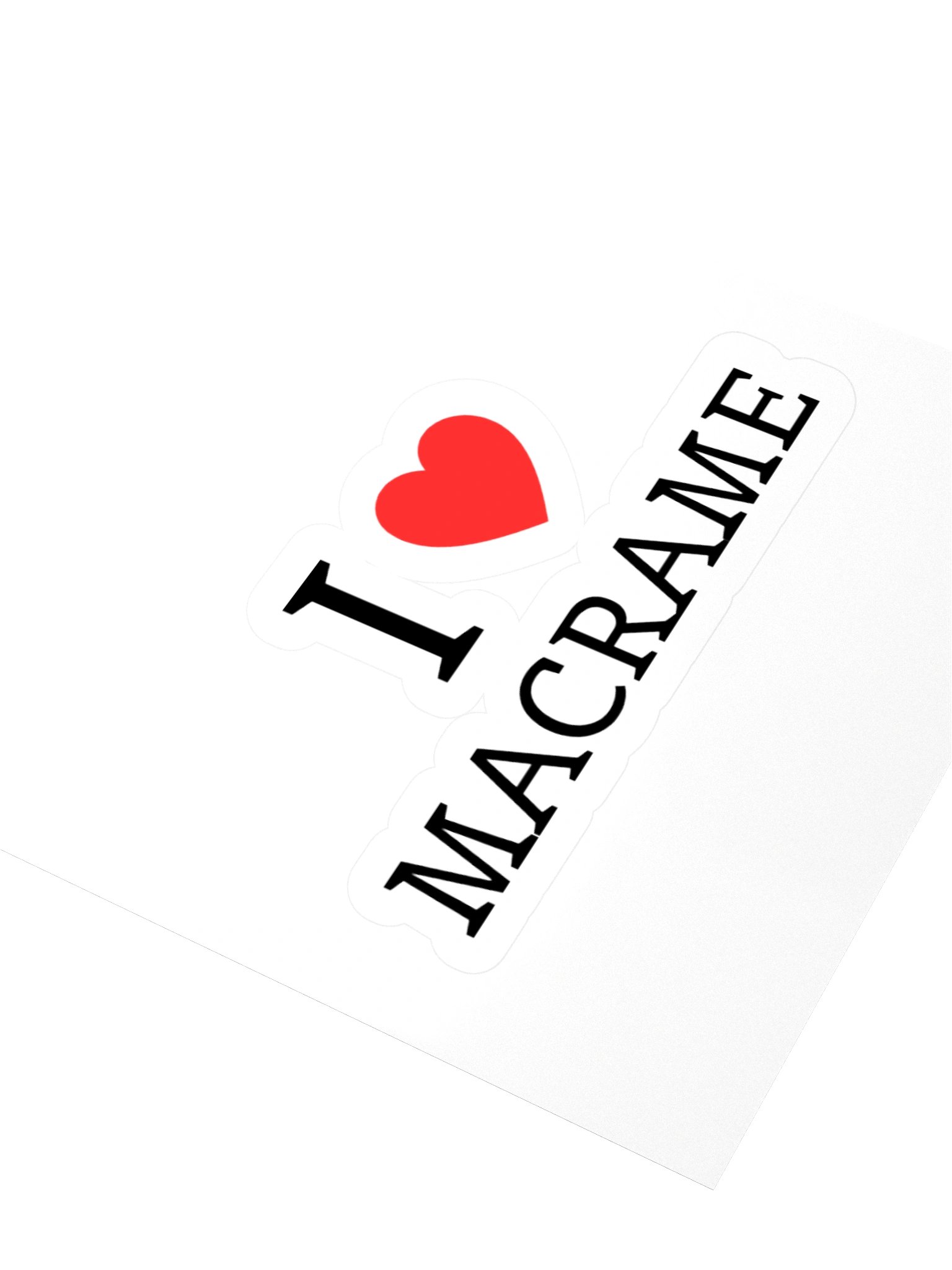 I love macrame Sticker product image (3)