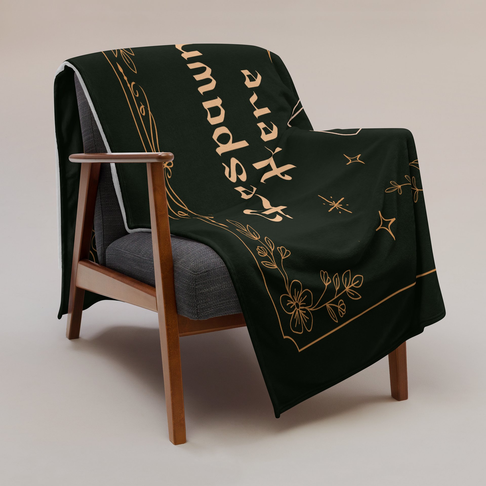 Respawn Here Blanket | Gothic Recovery & Spoonie Rest Throw product image (2)