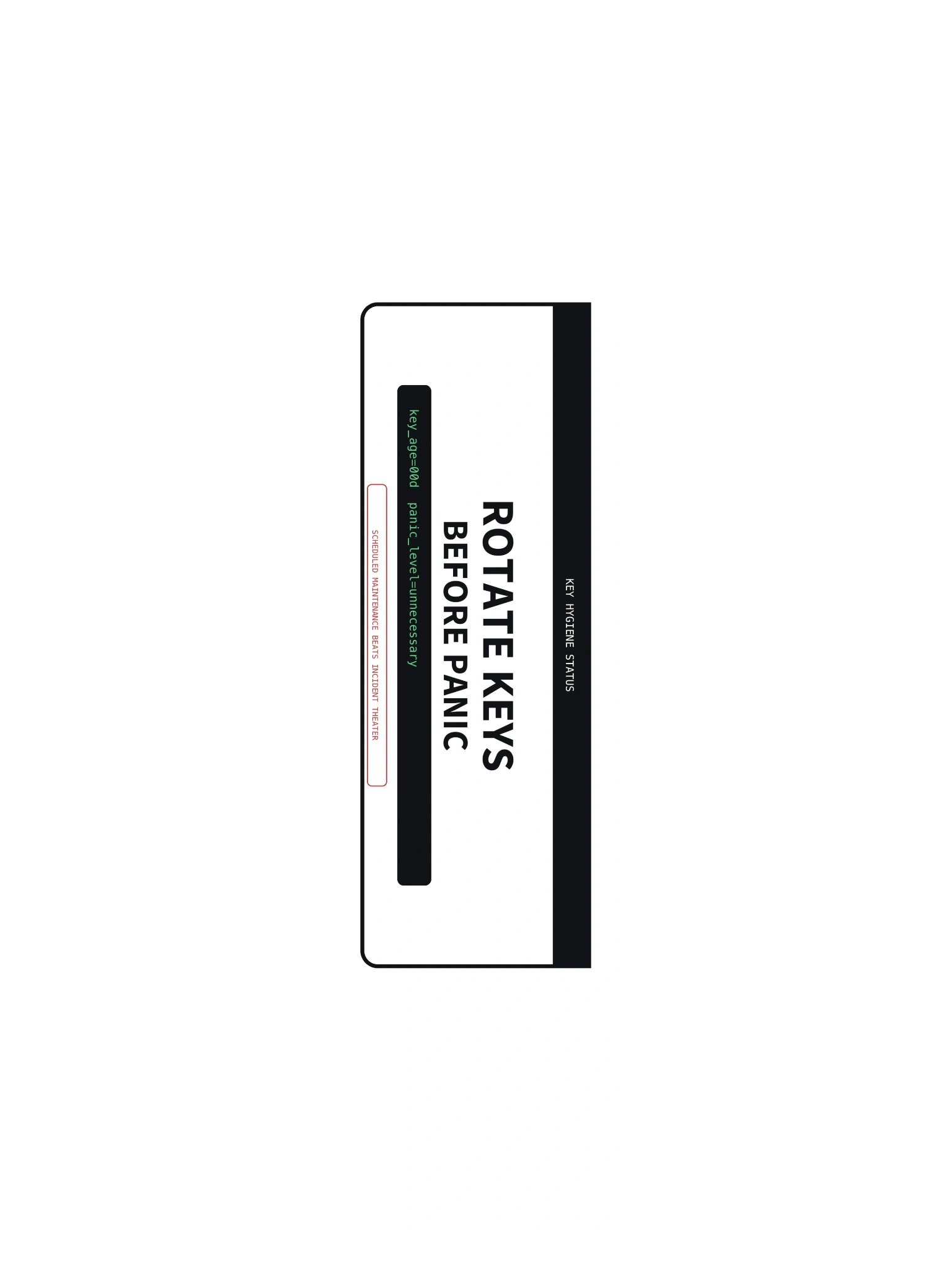 Rotate Keys Before Panic Sticker product image (3)