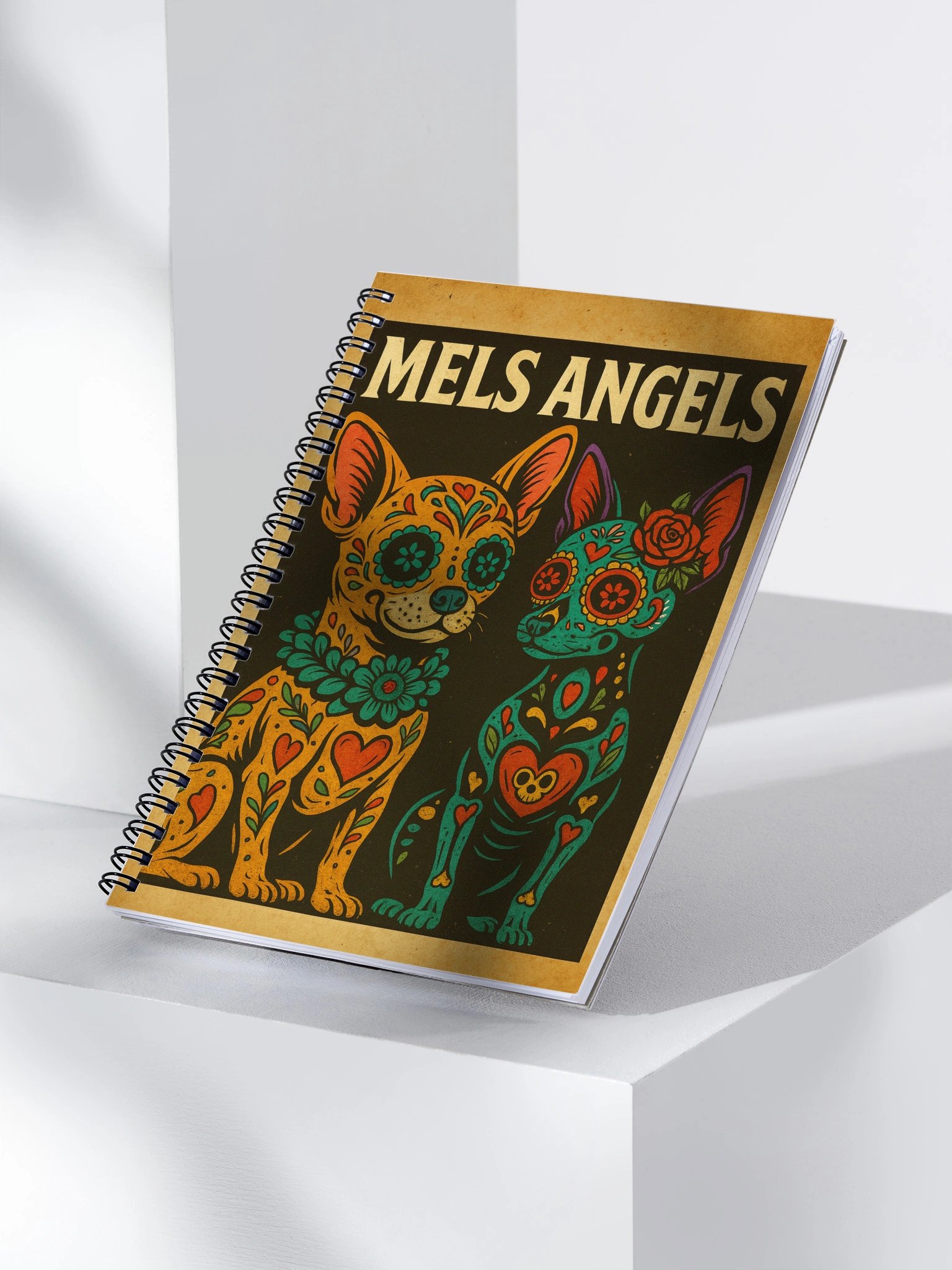 Day of the Dead Dog Notebook – Mel’s Angels Sugar Skull Chihuahua Journal (140 Pages) product image (3)