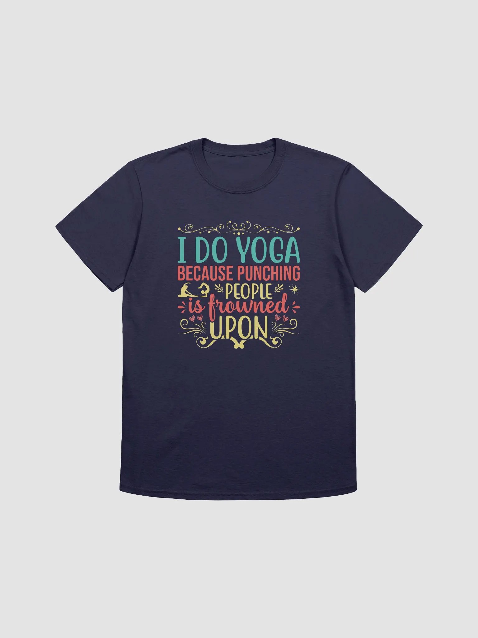 I Do Yoga Because Punching People T-shirt product image (4)