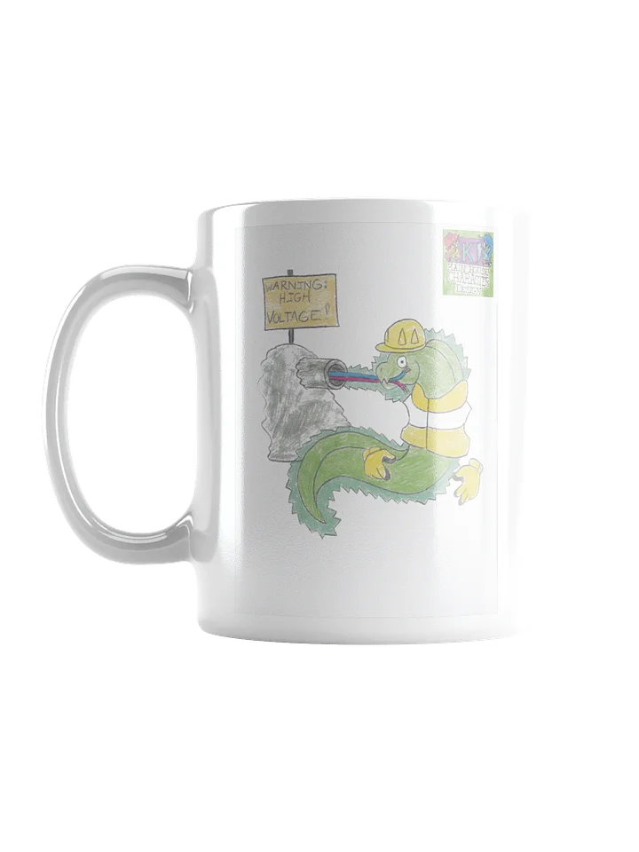 Electrician Eel Mug, Green Moray, Yellow Gear, 11 Ounces product image (1)