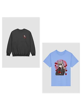 Red Akatsuki Bundle - crewneck + tee