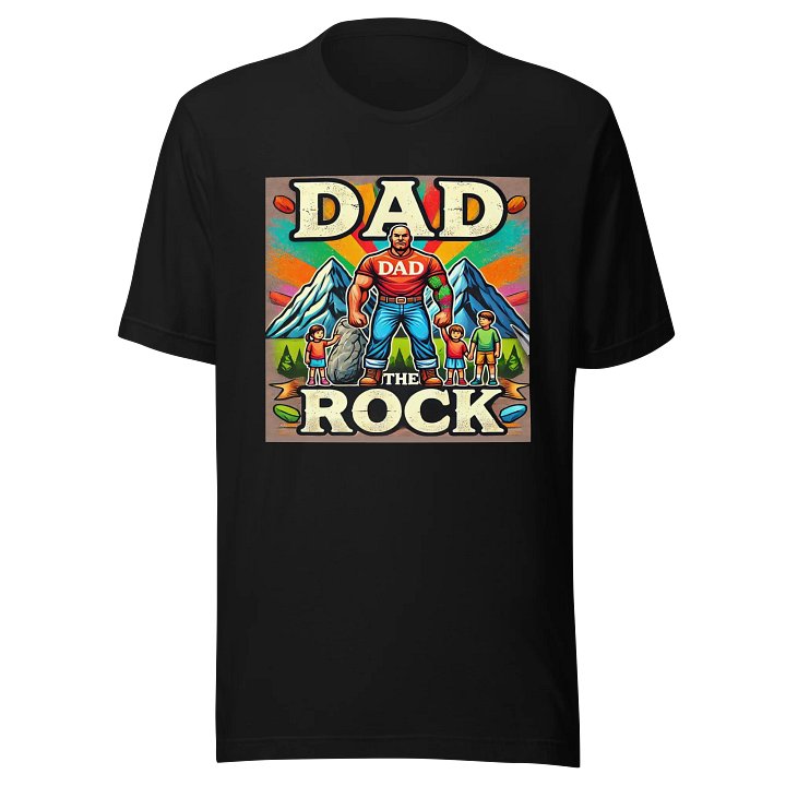 Dad The Rock Illustrated T-Shirt product image (1)