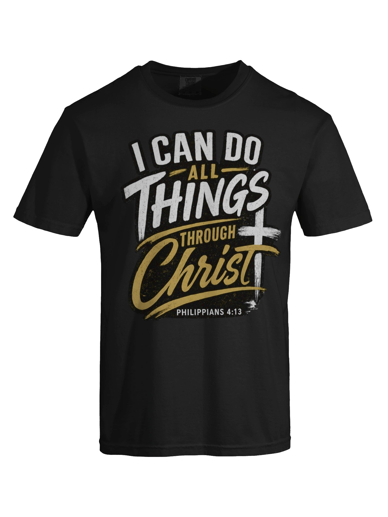 I Can Do All Things Through Christ T-Shirt | Philippians 4:13 Christian Tee | Kingdom Life Co. product image (7)