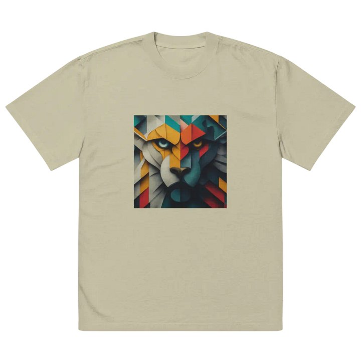 Geometric Lion Abstract T-Shirt product image (2)
