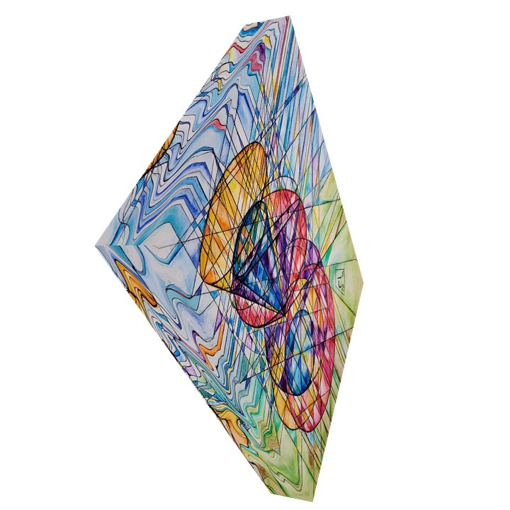 Poinsot's Dancing Cones - Geometric Physics Art Canvas Print product image (2)