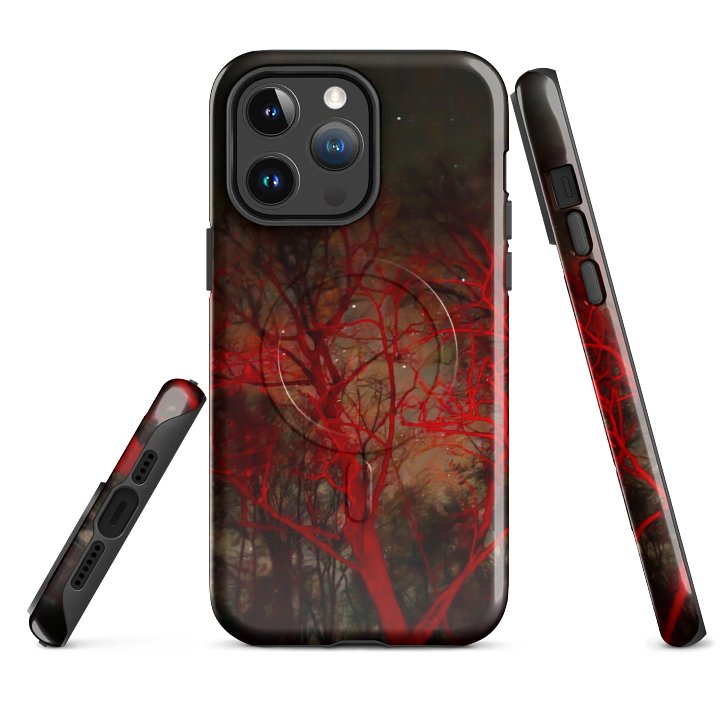 Night Sky Red Forest iPhone® Case product image (1)