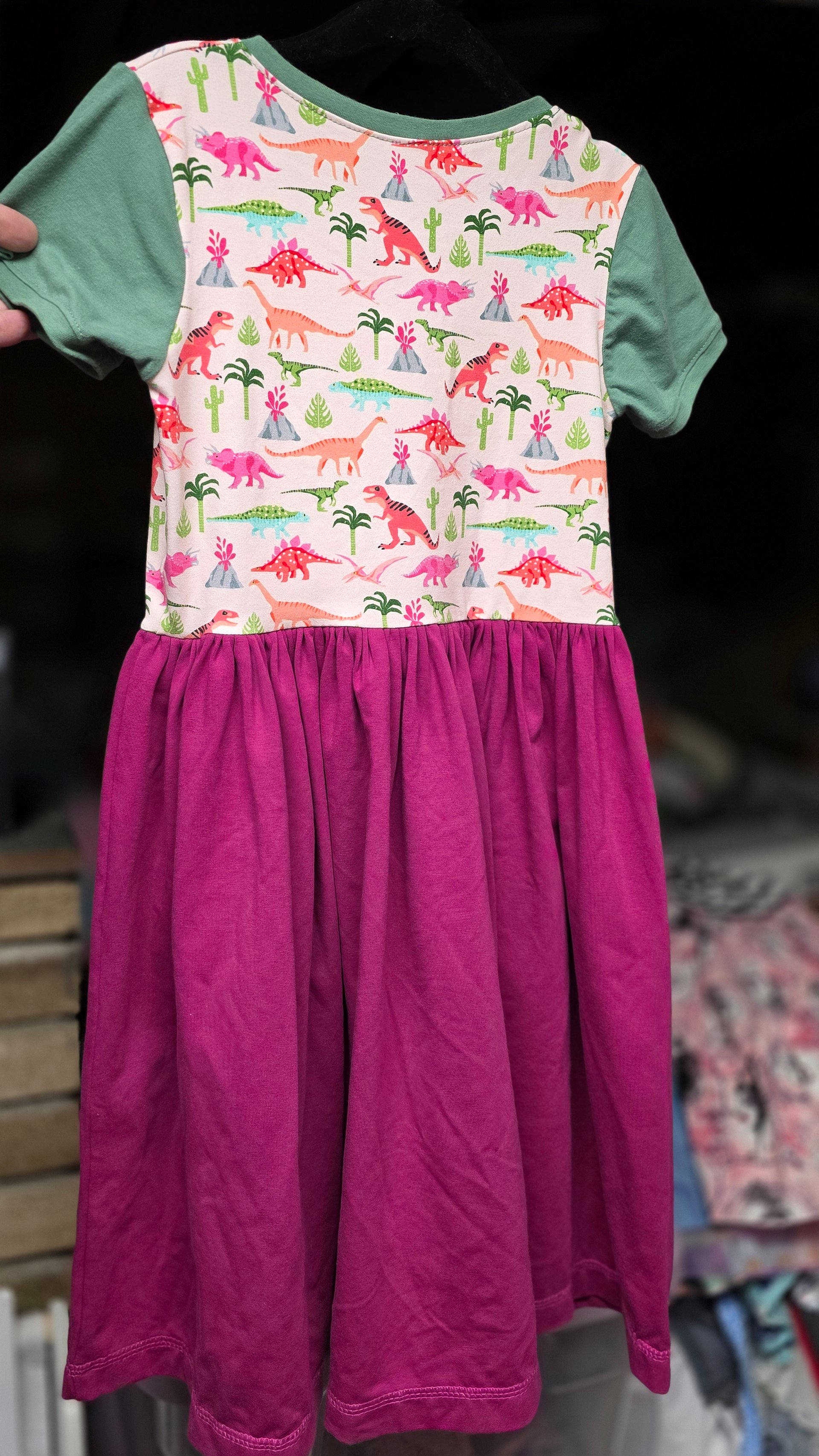 KPEA - Size 8 - GENTLY USED - Dino top dress product image (2)
