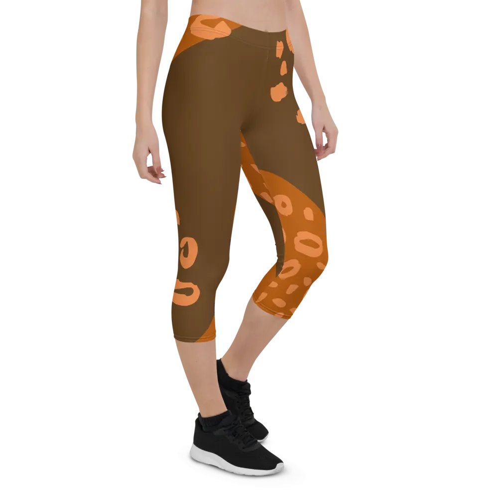 Orange Wilderness Camo Capri Leggings product image (7)