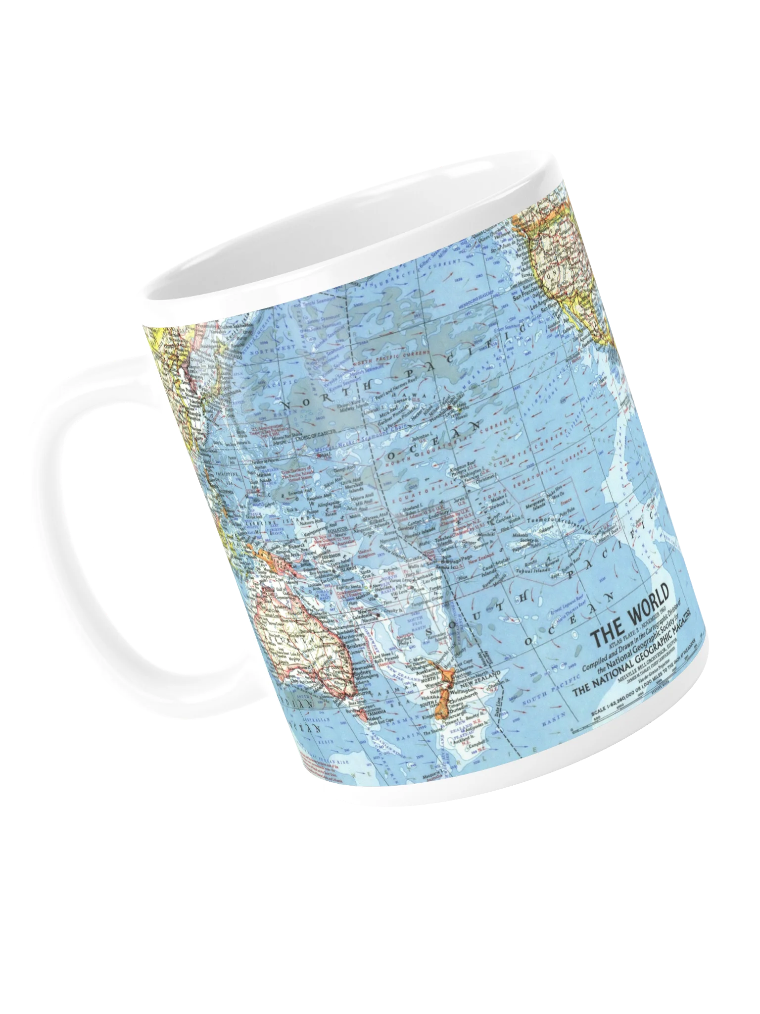 Atlas World Map Glossy Mug product image (5)