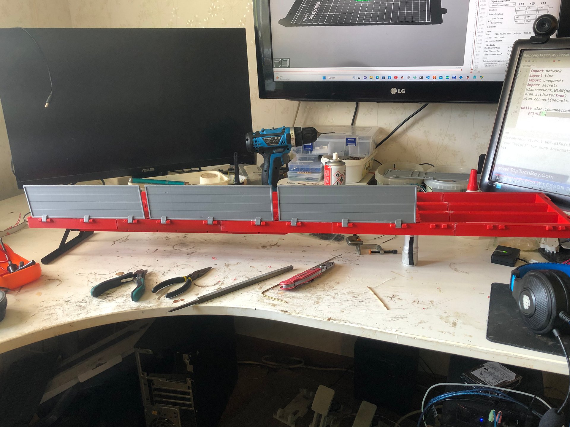 stl files for a drop down flatbed trailer in 1/14 product image (3)