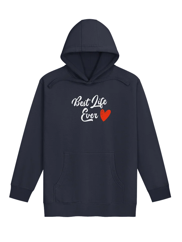 Best Life Ever Red Heart Unisex Hoodie product image (5)