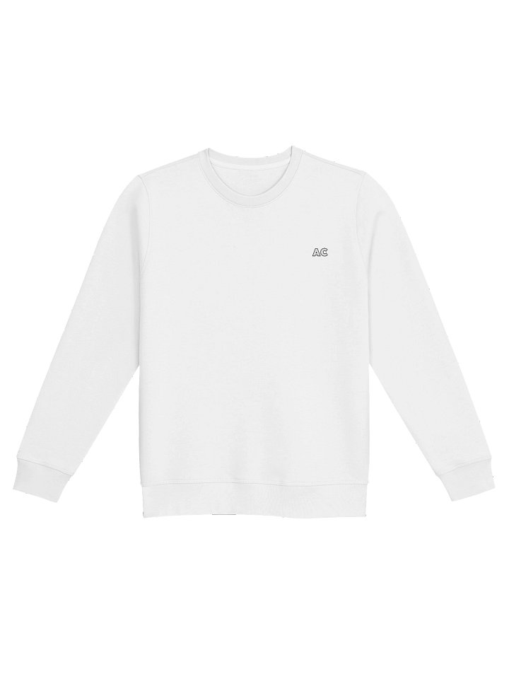AC Essential Crewneck Logo White product image (1)