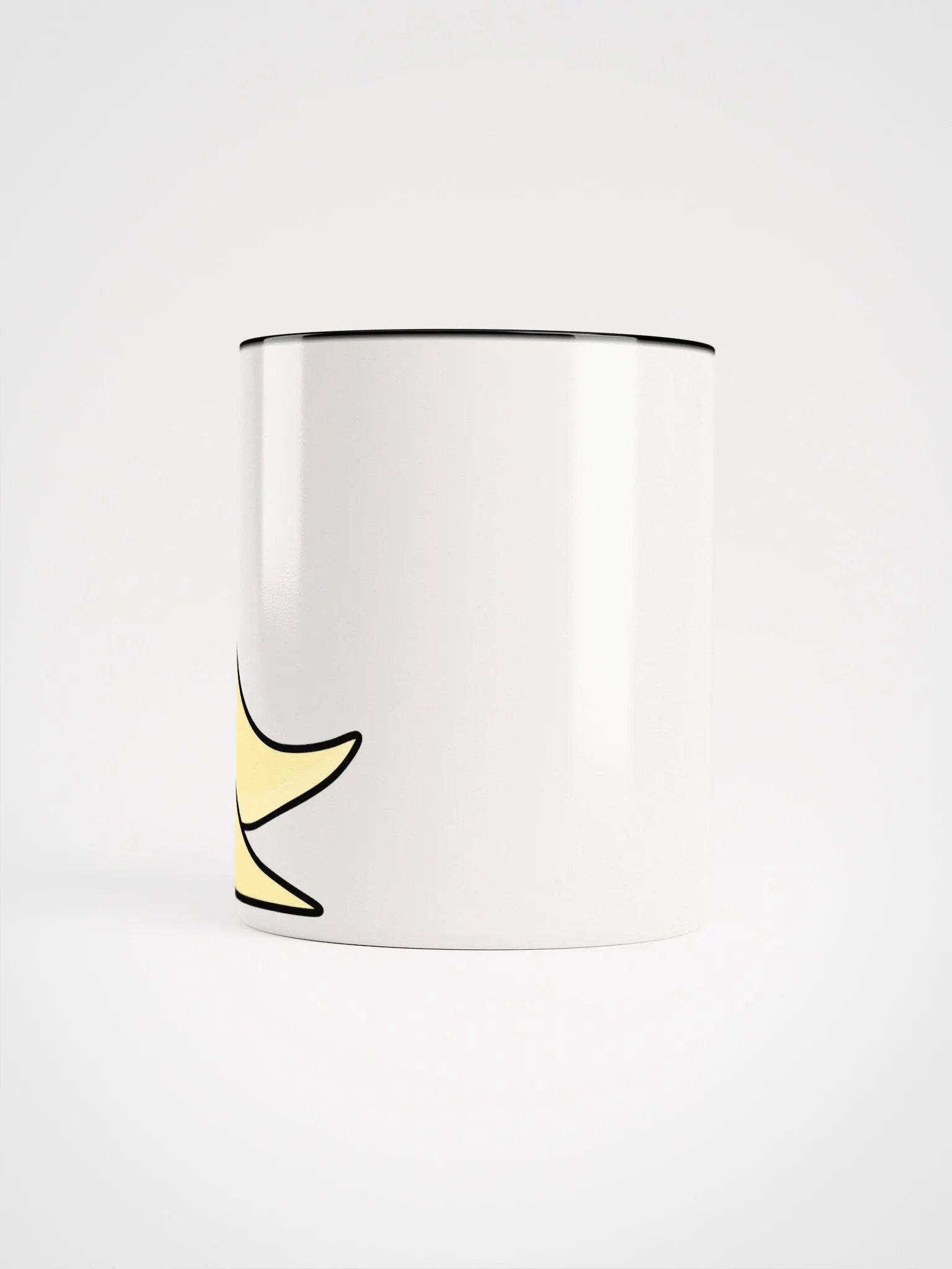 Surprised Ghostly Banana Peel Ceramic Mug product image (5)