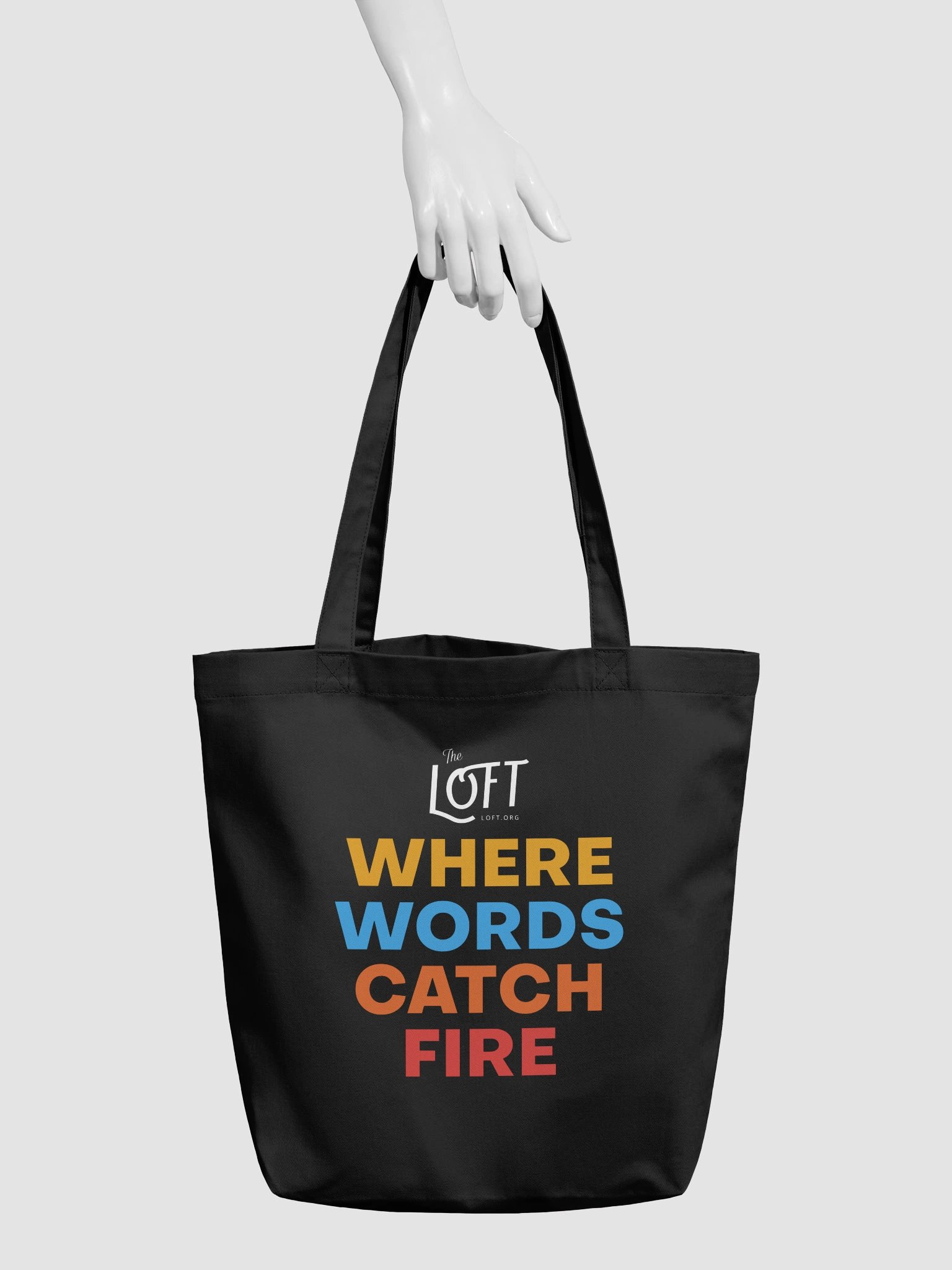 The Loft "Where Words Catch Fire" Tote Bag product image (4)