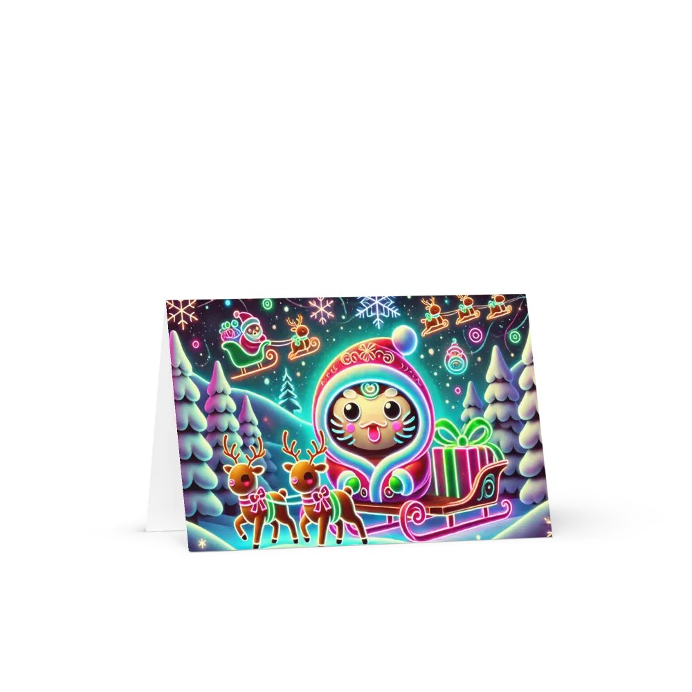 楽園の達磨お正月グリーティングカード product image (1)