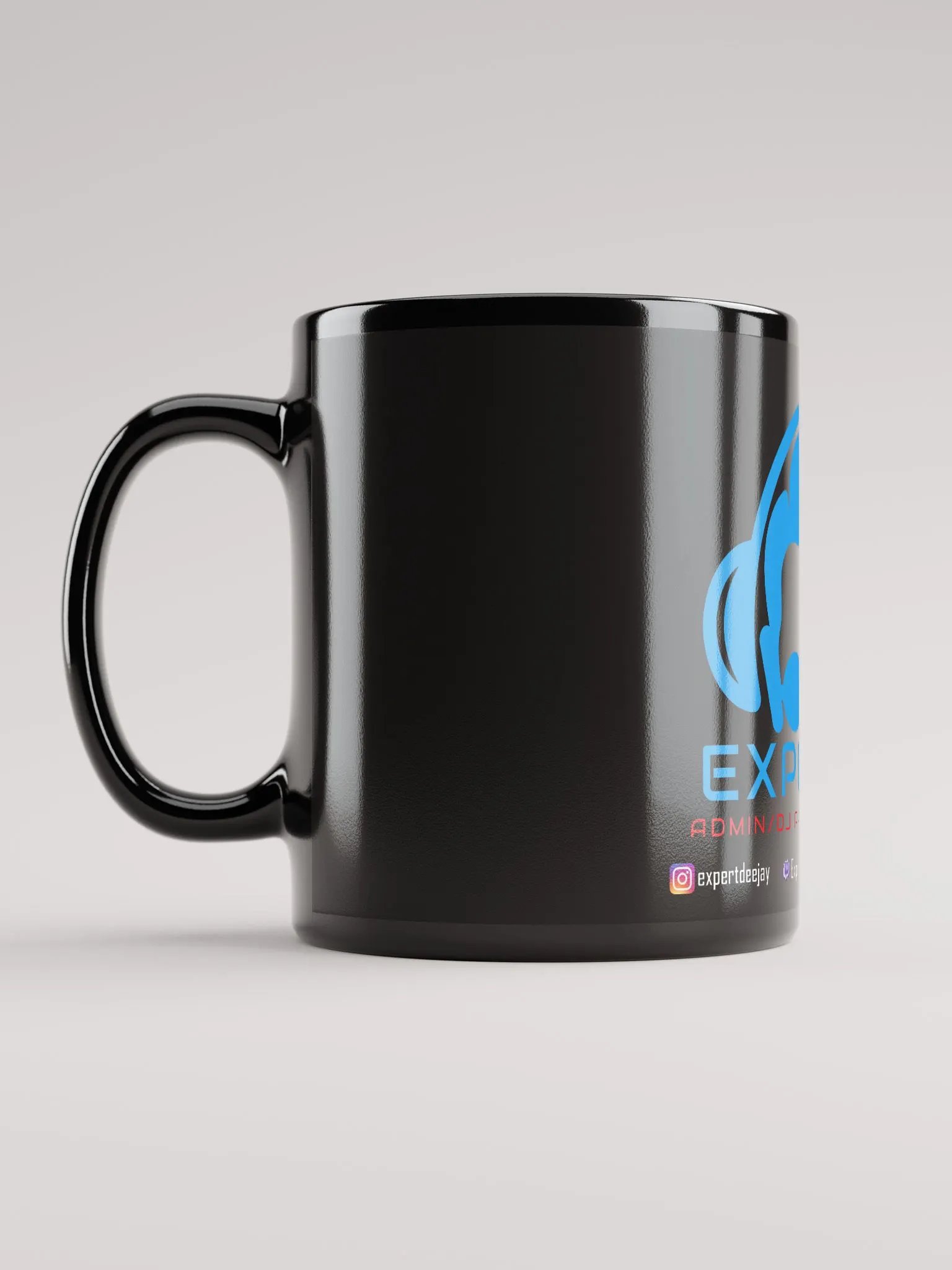 Glossy Mug Black Type 1 product image (6)