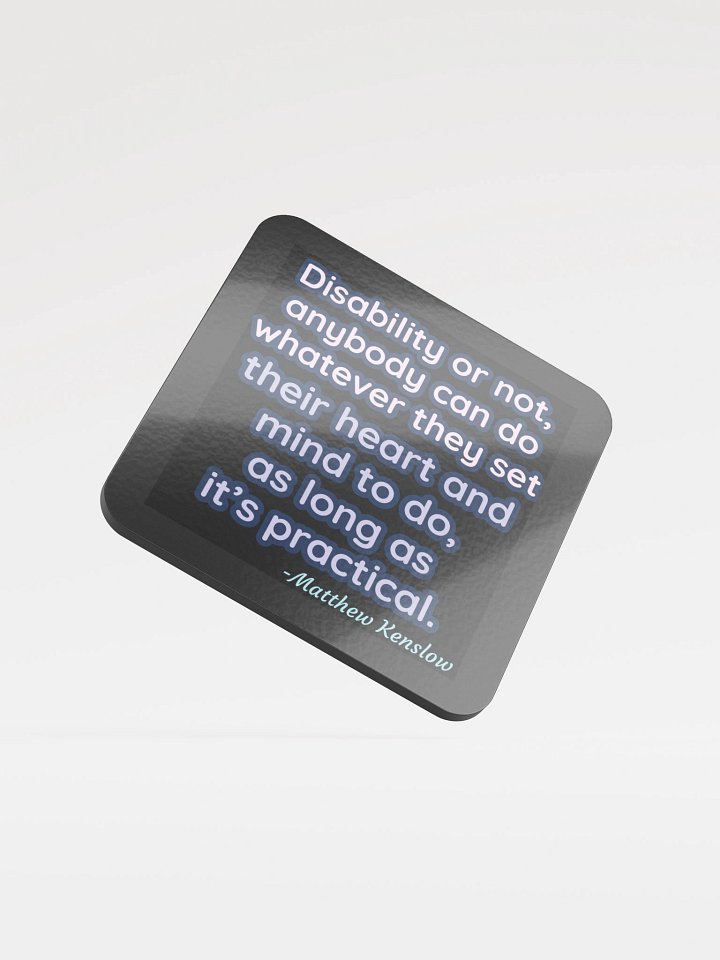 Glossed Cork Coaster [Quote 2] product image (1)