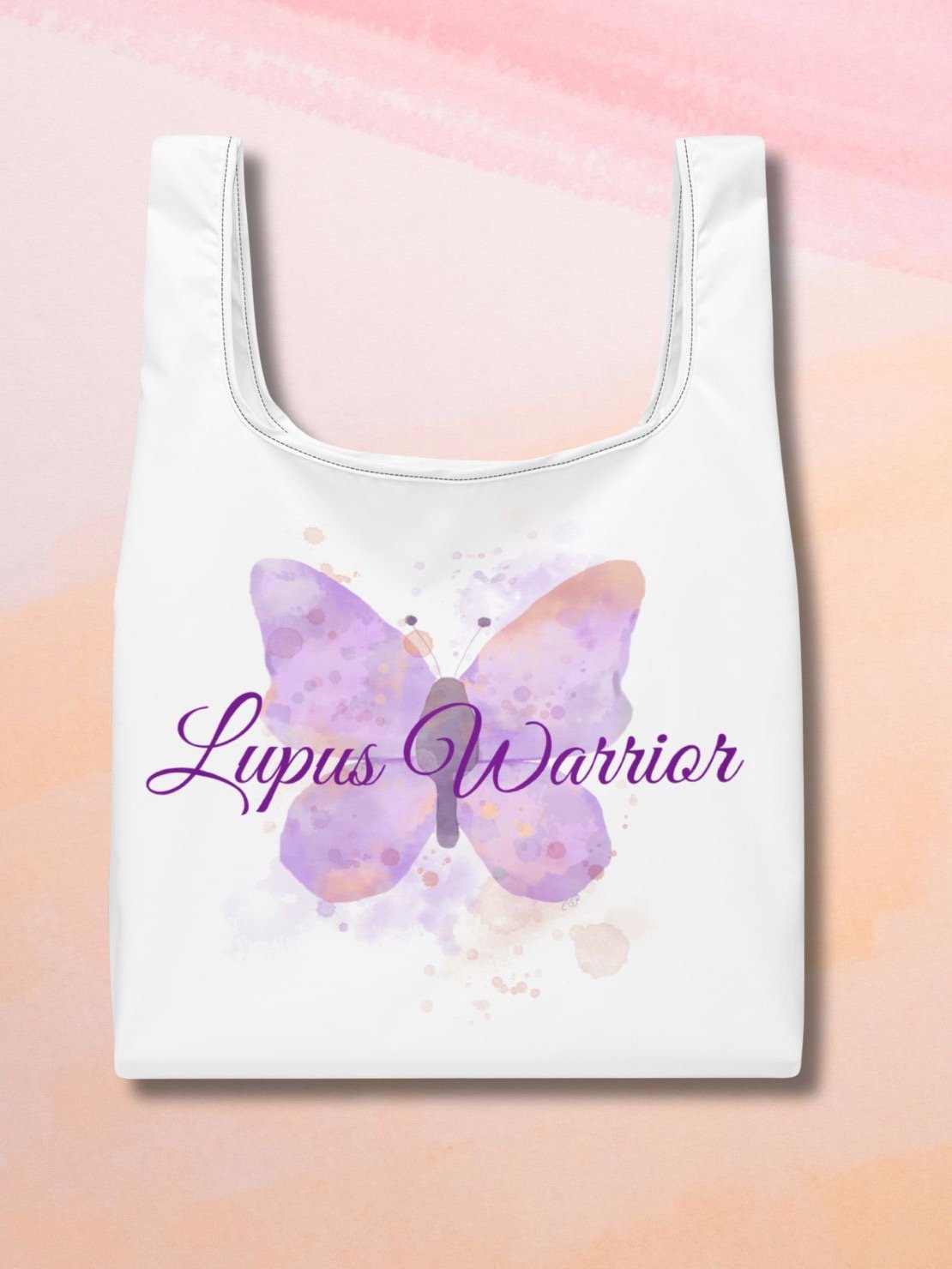 Lupus Warrior Butterfly Tote Bag product image (1)