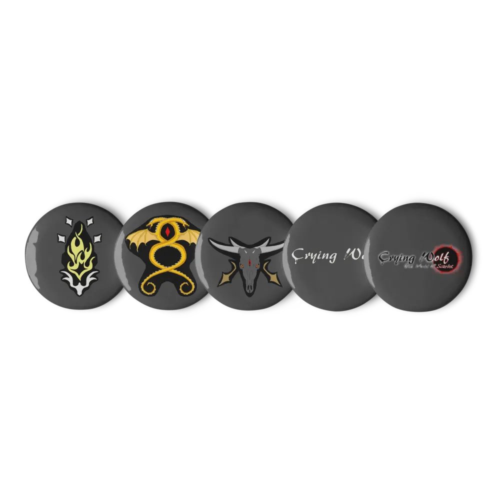 Crying Wolf Nations & Logos Pin Set product image (1)