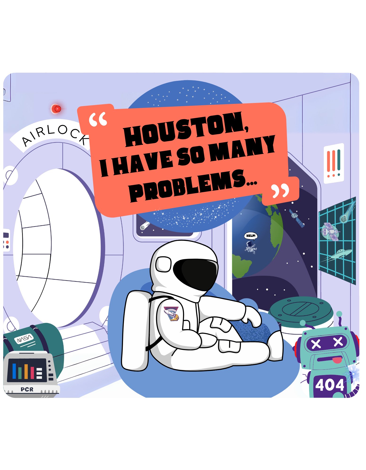 HOUSTON, I HAVE SO MANY PROBLEMS - TEE product image (28)