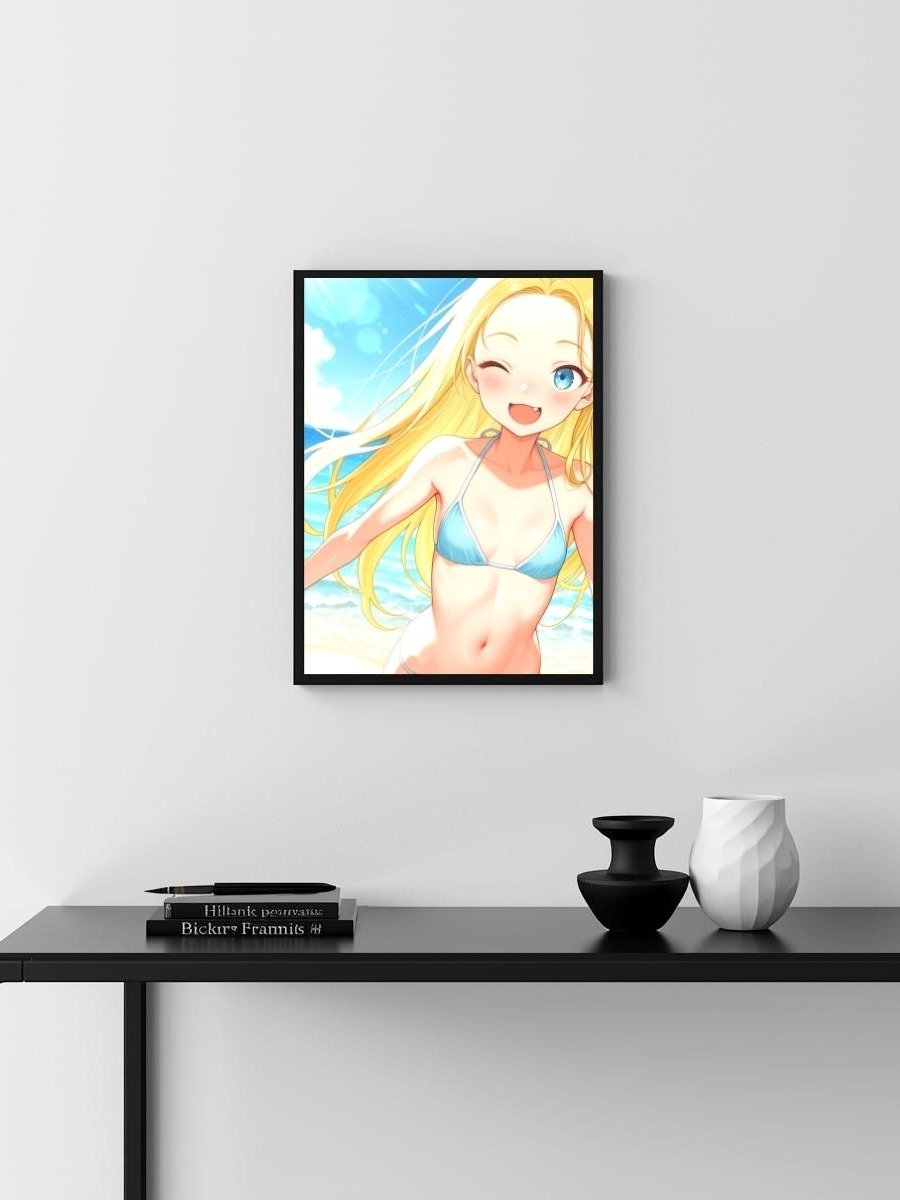 Metal Print - Sera the Blonde Beach Smile - 8x10 product image (3)