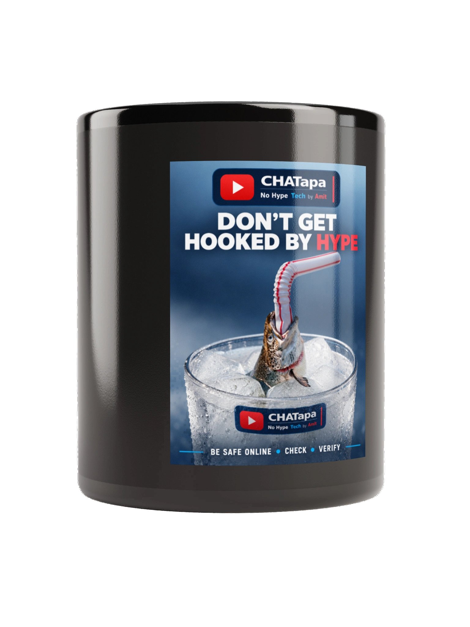 CHATapa “Don’t Get Hooked by Hype” Mug product image (4)