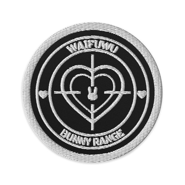 WaifUwU Tactical Badge - Black and White product image (1)
