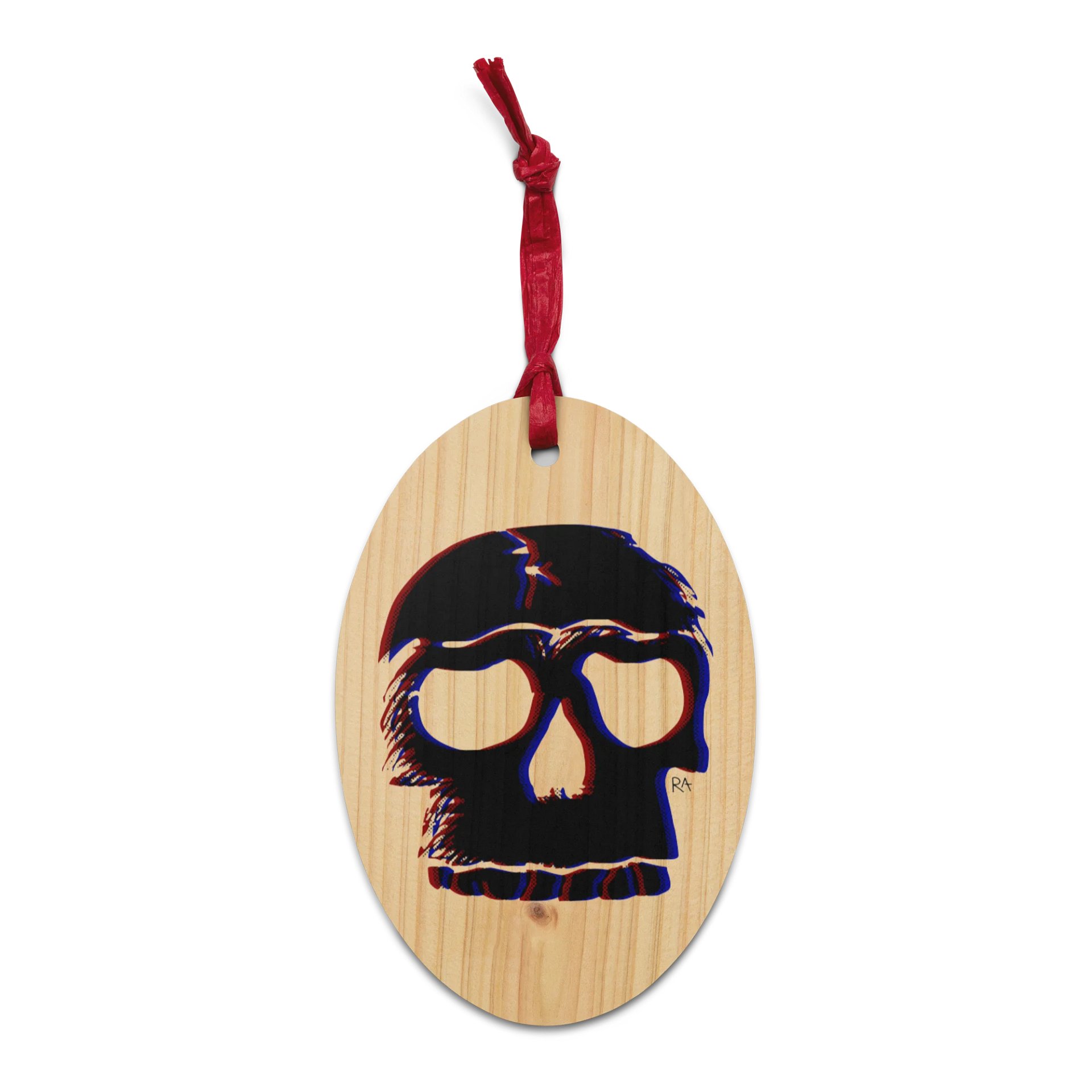 Double Exposure Skull - Wooden Ornament product image (1)