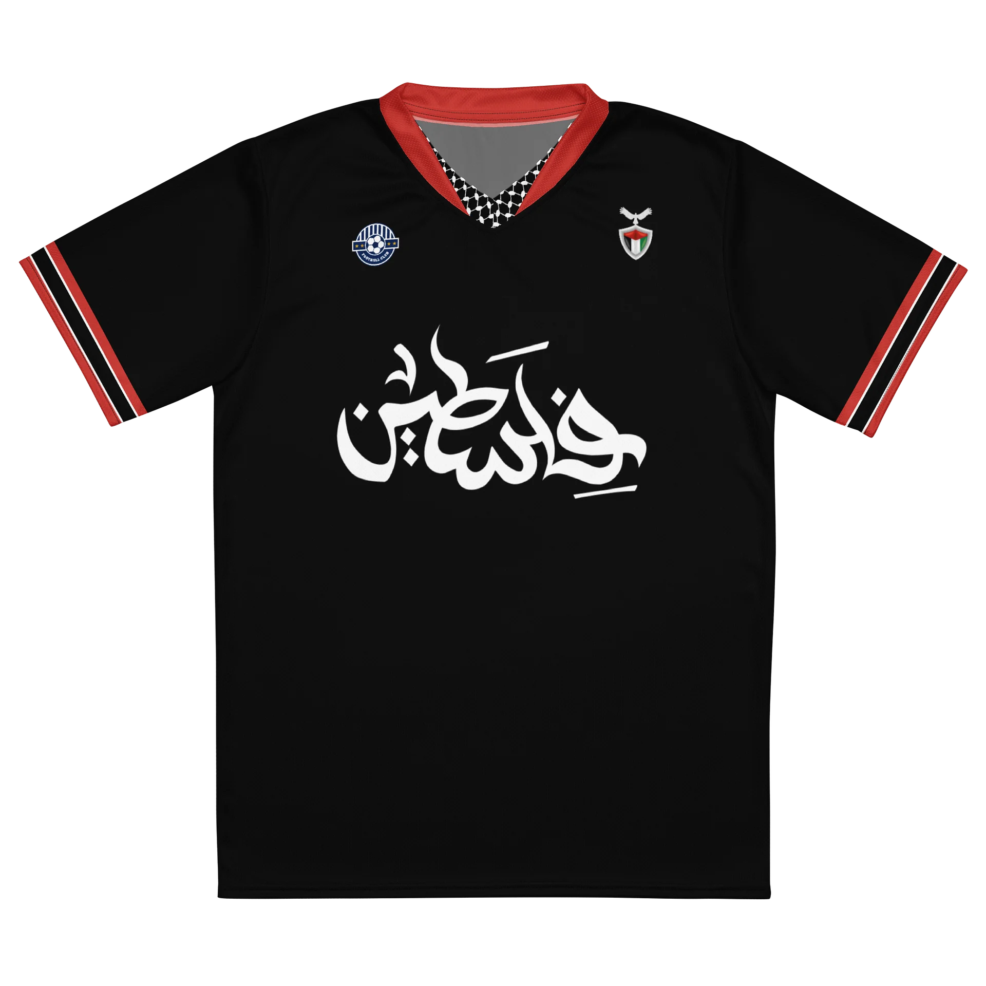 Palestine Arabic Unisex FC Football Black Soccer Jersey product image (1)