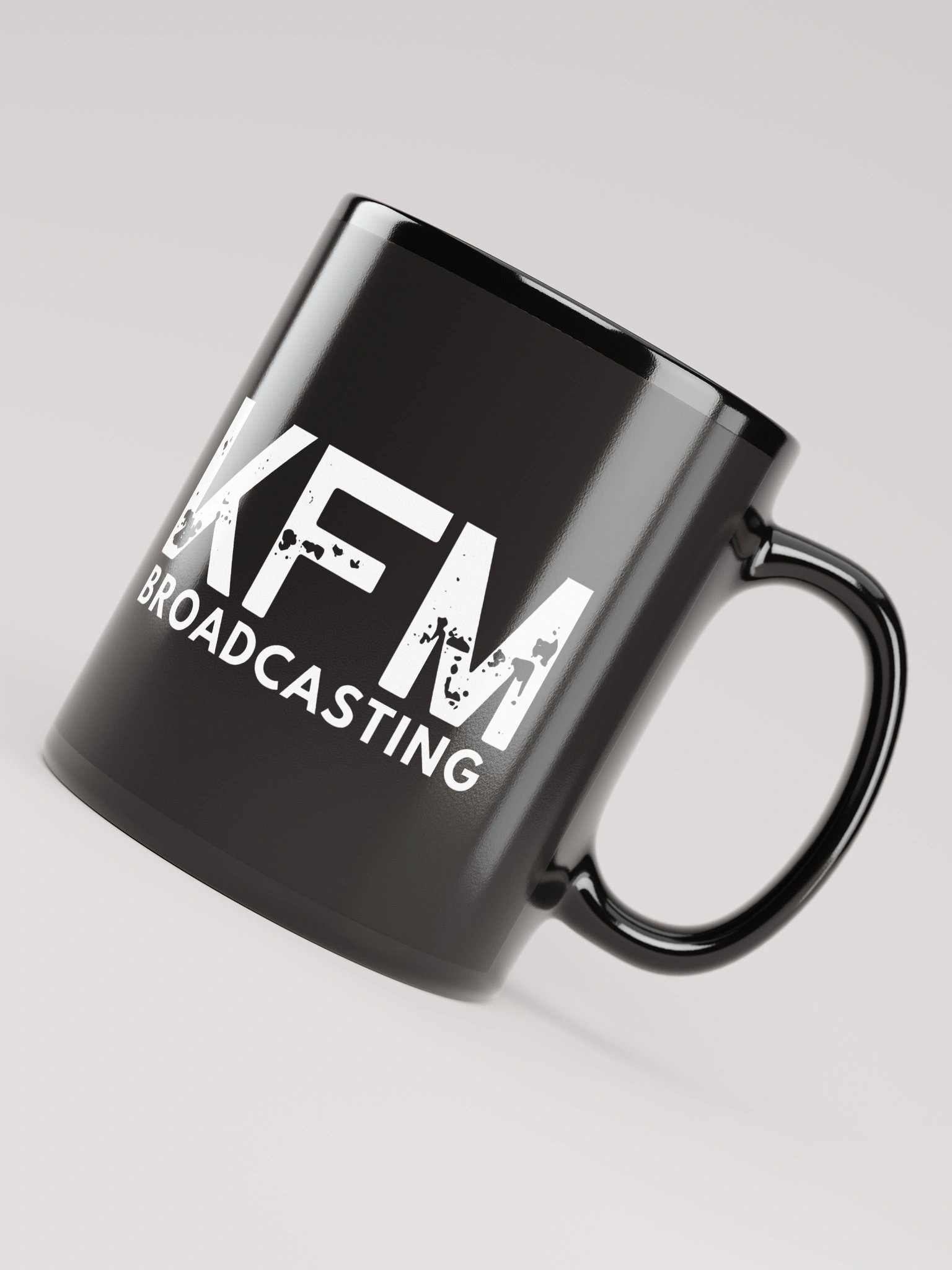 KFM Broadcasting Black Glossy Mug product image (4)