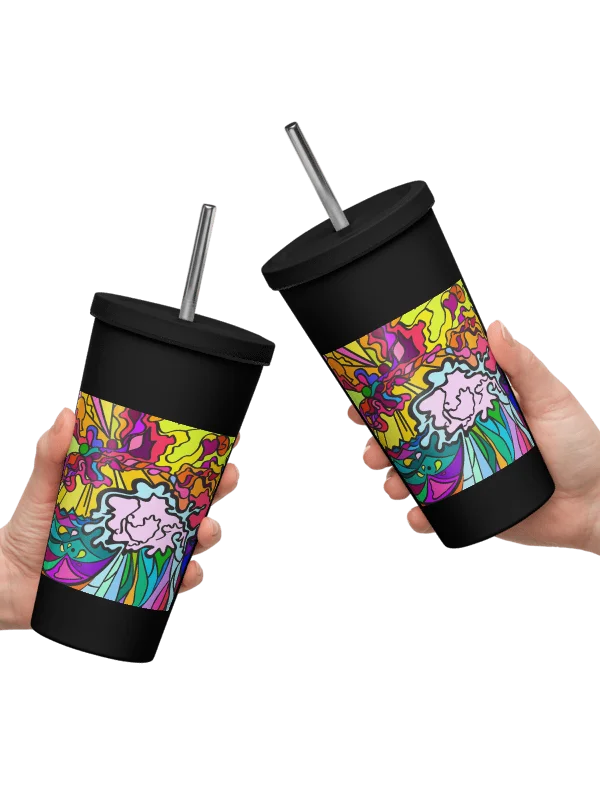 Cosmic Swirl Insulated Tumbler - Wave at Sunset product image (17)