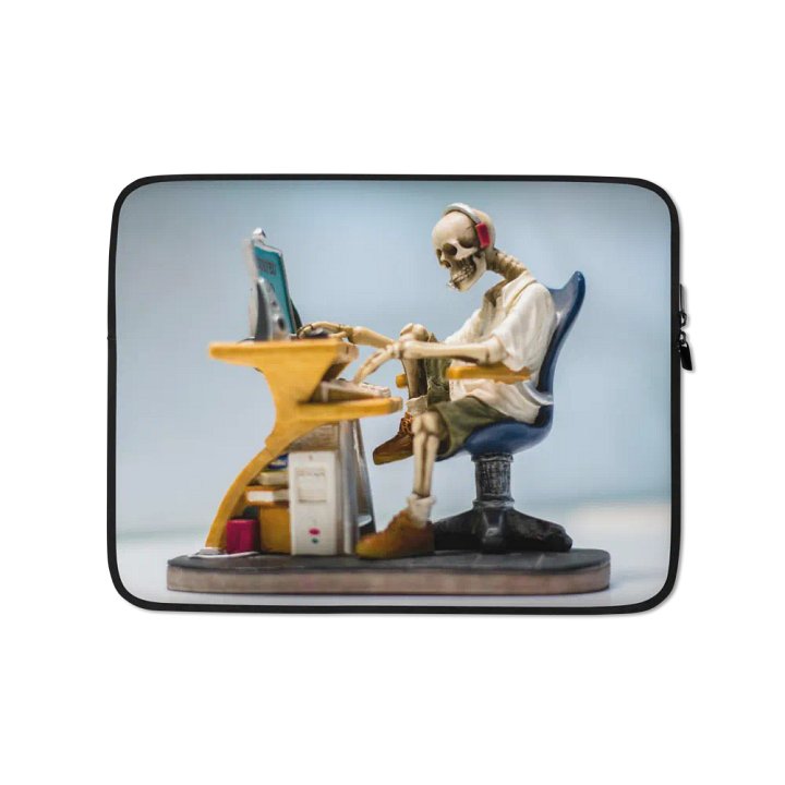 Skeleton Tech Desk Laptop Sleeve - Sleek & Durable Protection for 13" & 15" Laptops product image (1)